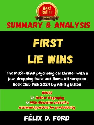 cover image of Summary and Analysis of First Lie Wins